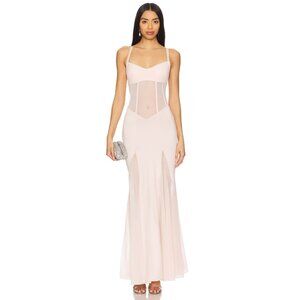 OW Collection Serenity Maxi Dress Light Pink | Size S | NWT
